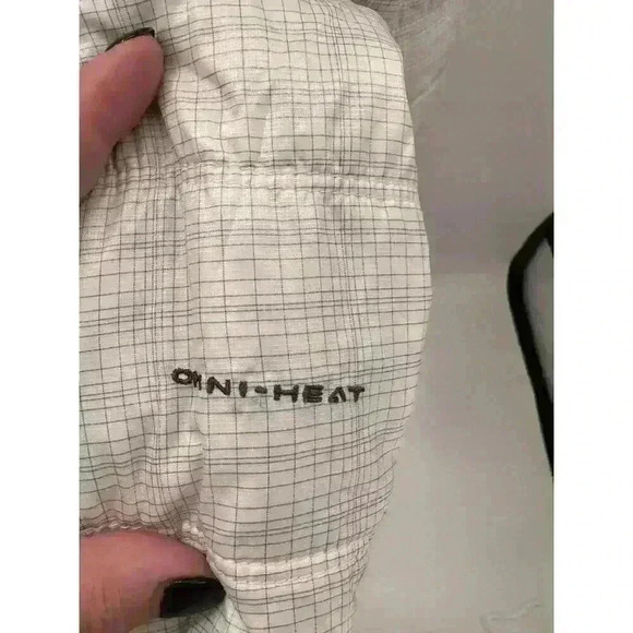 Columbia OmniHeat/OmniShield Interchange Winter Jacket White/Gray Stripes, Sz XS - Picture 7 of 14